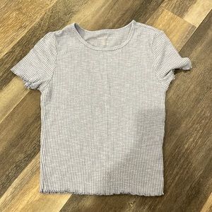periwinkle baby cropped tee